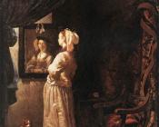 弗朗斯 凡 米里斯 : Woman before the Mirror